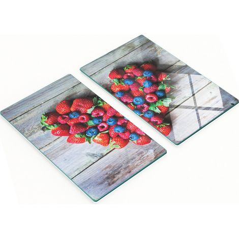 Tablas decorativas multifuncionales para cocina, de madera endurecida con forma de coraz贸n y fruta, 2x30x52 cm.