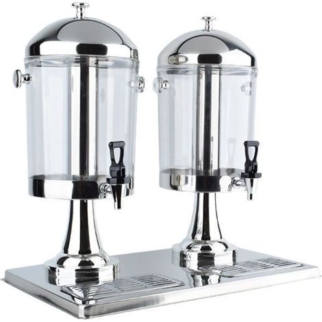 Licuadora de acero inoxidable de 16 litros – Dispensador de bebidas frías y calientes – Columna de cubitos de hielo independiente – Barril de jugo independiente (1/4)