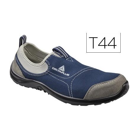 Zapatos de seguridad deltaplus de poliester y algodon con plantilla y puntera - color azul marino talla 44