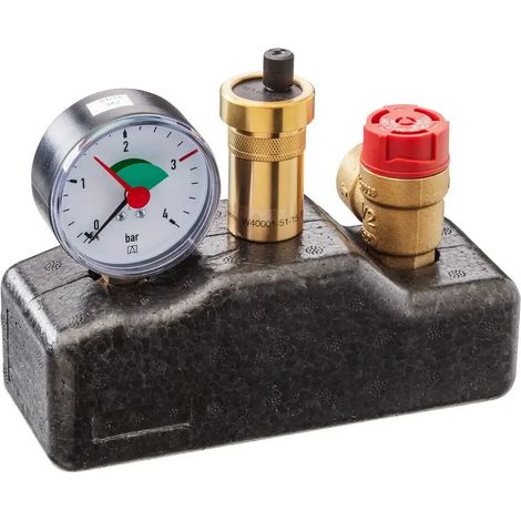 Kermi Gruppo di sicurezza con isolamento per impianti di riscaldamento fino a 50 kW, W40001