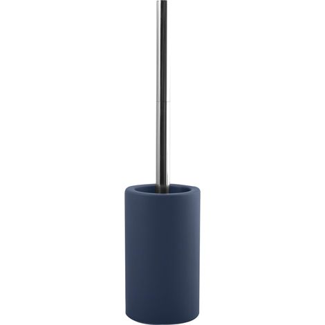 Tube Brosse WC en Porcelaine - Bleu Mat