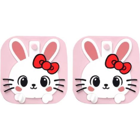 Shower Drain Protector - Silicone Rabbit-Shaped Anti-Clogging and Anti-Slip Siphon Cover- Suitable for Homes- Kitchens- Floors- Hotels- Dormitories - Suitable for Houses- Apartments- Bathrooms- Kitche (1/5)