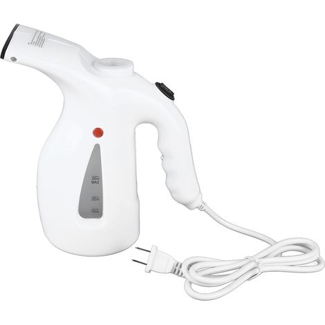Fer à repasser vapeur portable blanc, idéal pour la maison et les voyages. Défroisseur de vêtements. Prise américaine 110 V. (1/5)