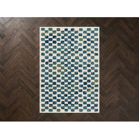 BOBOCHIC - Tapis poils courts MUZA motif graphique