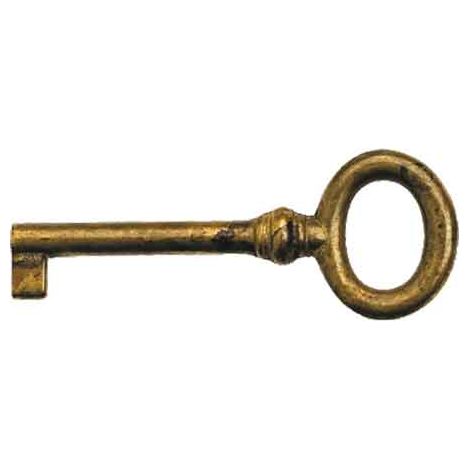 CLÉ POUR MEUBLE '33728' 29x77 mm - Laiton antique