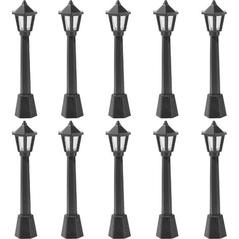 Pack de 10 Mini Street mail lampe modèle lampe mini village de Noël chemin lampadaire (1/5)