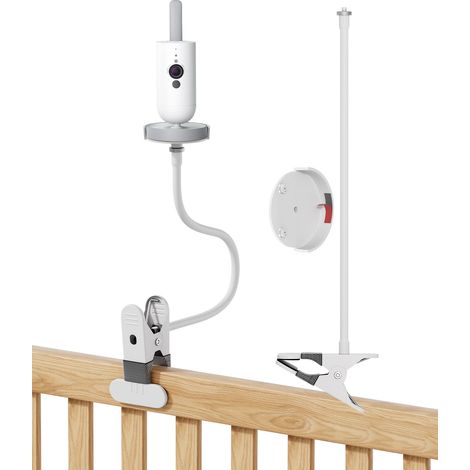 Support pour moniteur bébé SCD923/26, SCD921/26, SCD643/26, SCD973/26, SCD951/26 - Clip flexible, Kit de montage polyvalent pour babyphone (1/5)