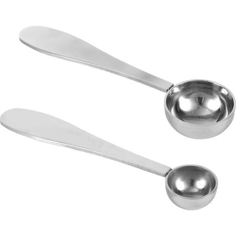 2 cucchiaini dosatori per matcha, in acciaio inossidabile, da 1 e 3 grammi, ideali per dosare la polvere di matcha. Facili da pulire e lavabili in lavastoviglie (colore argento). (1/5)