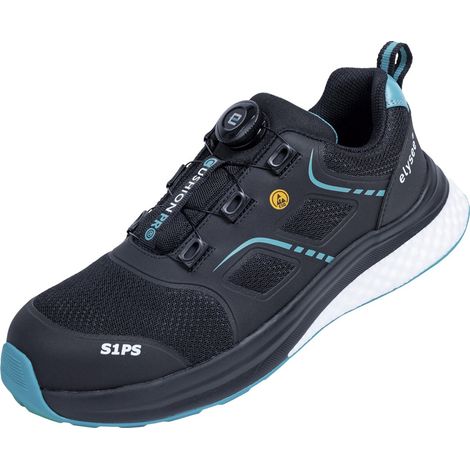 Elysee Sicherheitshalbschuh CUSHIONPRO Flex II S1PS FO SR SC ESD Gr. 38 schwarz/petrol