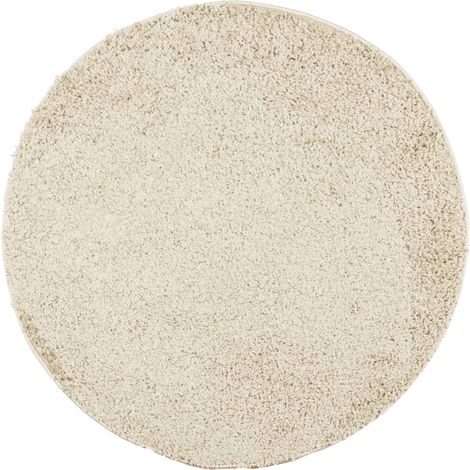 Tapis shaggy PAMPLONA poils longs moderne doré Ø 160 cm (1/5)