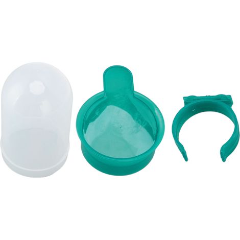Bebedero automático grande para palomas - Modelo de 500 ml - Capacidad XL, color verde, para jaula