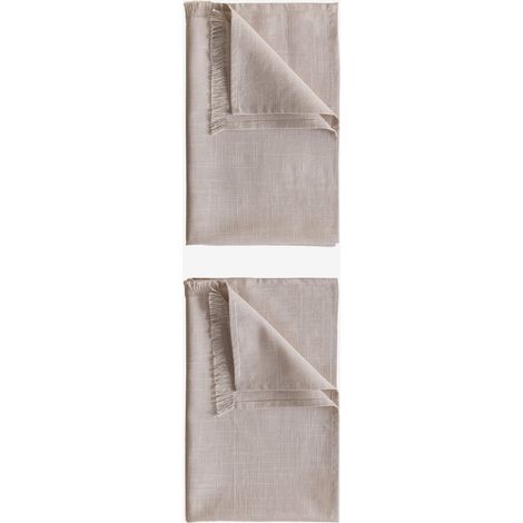 Set de 2 torchons en coton Nedeliya SKLUM Gris sable