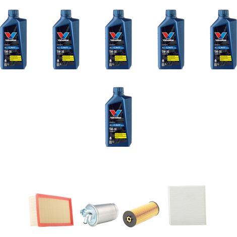 Kit tagliando 4 FILTRI e 6L OLIO compatibile con Audi A4 (B6,B7) 2.5 tdi v6 24v 131kw dal 2000 al 2005 (1/5)