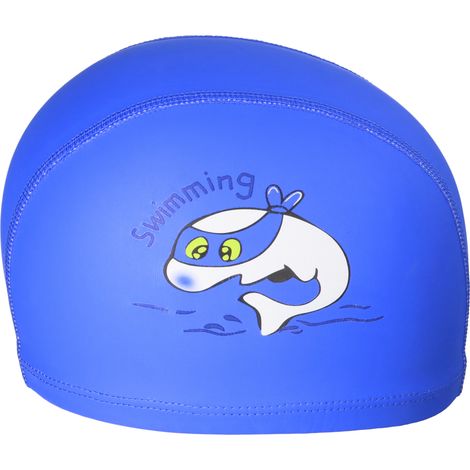 Cuffia da nuoto Aqua-Sport junior in PU a forma di delfino, colore blu navy AS95070