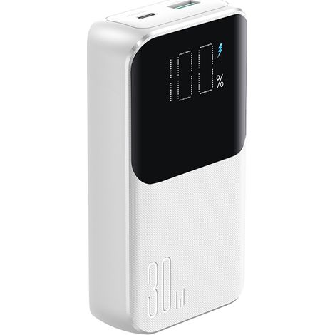 Mini power bank 10000mAh con cavi integrati JR-PBC06 30W bianco (1/5)