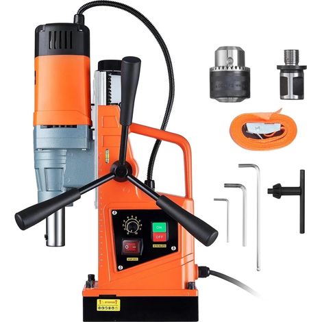 Perceuse magnétique 1550 W, diamètre d'alésage de 2 Pouces, 13000 N, 500 TR/Min, perceuse à Colonne électrique Portable à Vitesse Variable (1/5)