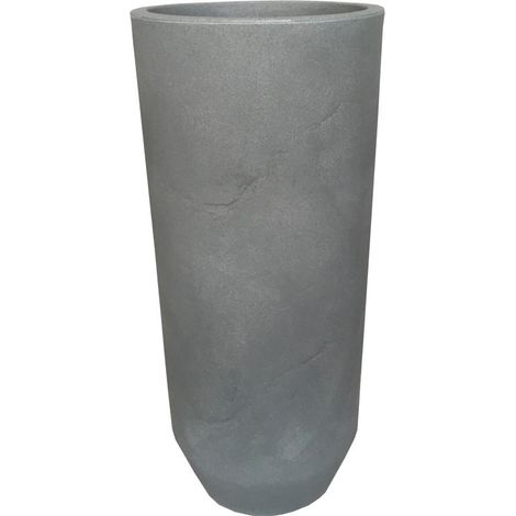 CILINDRO ARDESIA 33XH75CM PORTAVASO QUARZO (1/2)