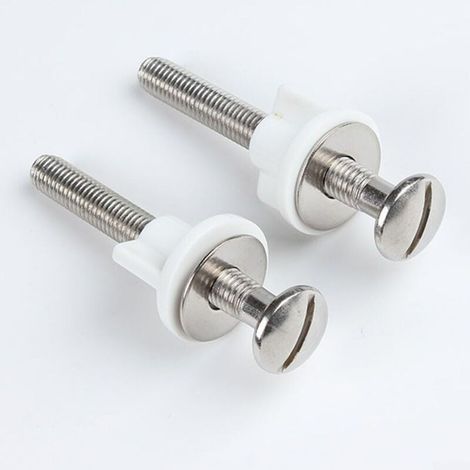 Fixation d'abattant WC avec 2 écrous longueur 75mm (1/4)