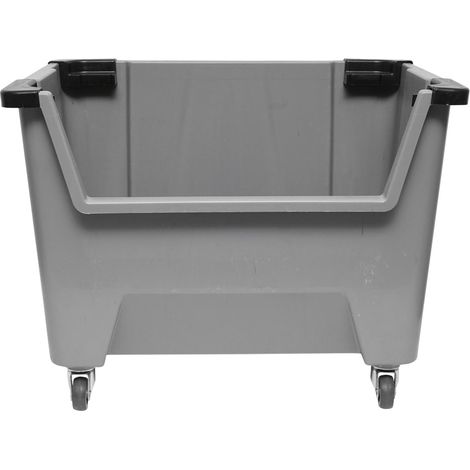 Contenitore portaoggetti gigante, modulare, grigio con ruote 530x330x395mm Breckner Germany (1/5)