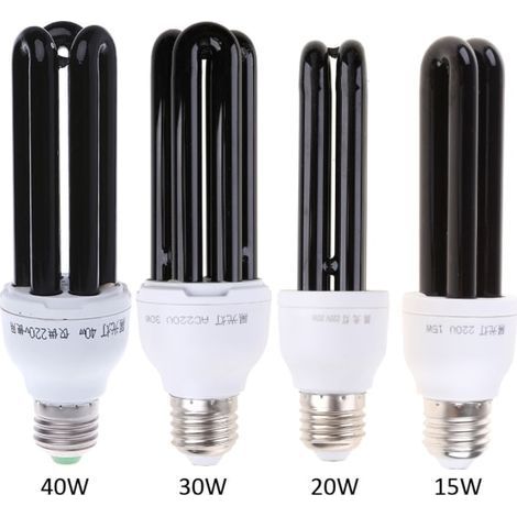 Ampoule UV anti-moustiques 220 V 30 W E27 (1/4)