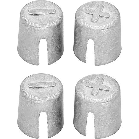 4PCS Manchons de Borne de Batterie de Voiture,Protecteur De Borne De Batterie,Cales De Poteau De Batterie,Cale De Terminal De Batterie,pour Connecter des Batteries Positives et Négatives (1/5)