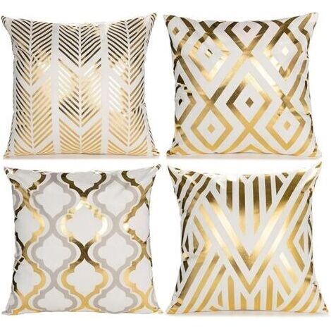 Lot de 2 Housse de Coussin Moderne 45x45cm Vert Feuilles Motif Housse Coussin en Polyester Taie d'oreiller Coussins de Canapé Décoratifs pour Exterieur Jardin Chaises Salon Chambre Maison Décor