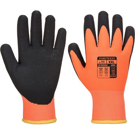 Thermo Pro Ultra Orange/Schwarz Handschuhe XL â€“ GrÃ¶ÃŸe 10