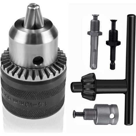 1.5-13mm Key Chuck SDS-Plus Adapter 1/2''-20UNF Drill Chuck Quick Release Chuck (1/5)