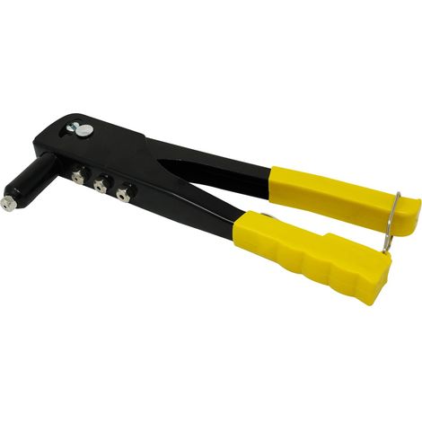 Dapetz ® Hand Rivet Gun Robust Professional Riveting Tool with an Ergonomic Handle for Blind Rivets Compatible with 2.4mm 3.2mm 4mm & 4.8mm Nozzles for Metal, Wood and Plastic (1/5)