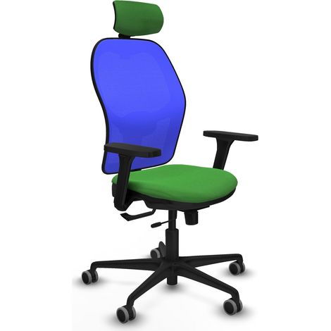 Sedia da ufficio piqueras y crespo Jorquera rete blu supporto lombare (1/2)