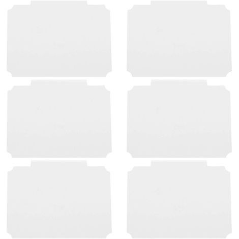 Lot de 8 étiquettes à pince pour paniers de rangement de garde-manger - Étiquettes à suspendre-9.00X7.00X1.70CM-White (1/3)