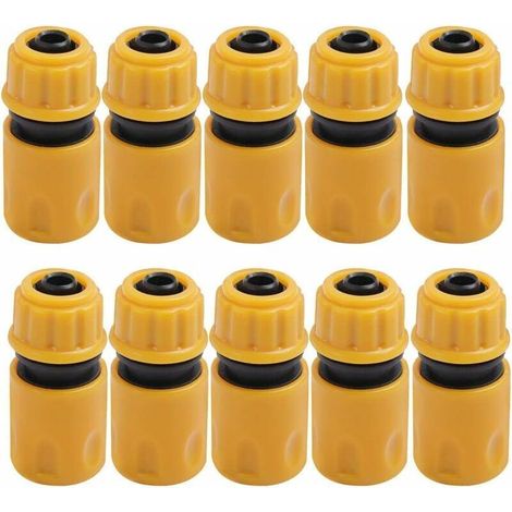 Pièces et raccords Connecteurs Rapides, Jardin en Plastique Raccords d'Arrosage Rapides, Lot de 10 Jardin en Plastique Raccords d'Arrosage Rapides, Raccord Tuyau d'Arrosage Adaptateurs de Connexion Ra (1/5)