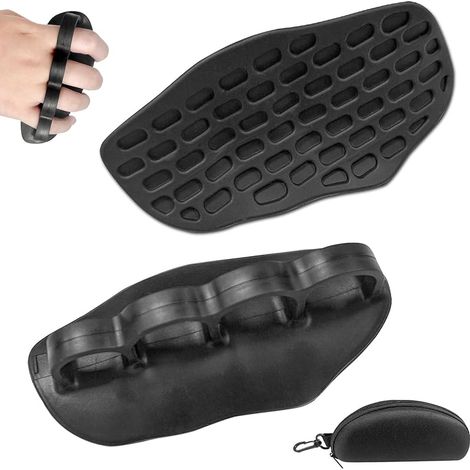 1 Paire Poignées Antidérapantes en Silicone pour Haltérophilie, Crossfit Musculation, 2 en 1 Léger avec Sac de Rangement, Poignées de Traction Renforcées Unisex (1/5)