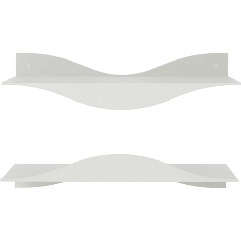 Etagères murales en acier Surf (Lot de 2) (1/4)