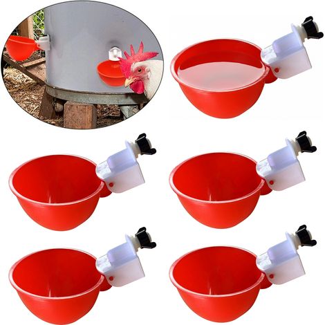 Automatische Geflügeltränken aus Kunststoff, DIY-Wasserspender für Hühner, Enten, Gänse und Puten (1/5)