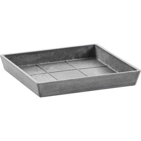 Ecopots Untersetzer Square 45 für Blumentöpfe - L 38,5 cm x B 38,5 cm x H 3,4 cm - Innen- und Außenbereich