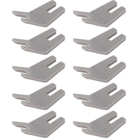 Lot de 10 pieds-de-biche bombés, à hauteur équilibrée, en plastique, accessoires pour petites machines à coudre domestiques.