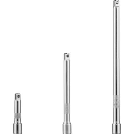 1/4-Zoll-Steckschlüsselverlängerungen, Chrom-Vanadium-Stahl, 50, 100, 150 mm, Kfz-Mechaniker (1/4)