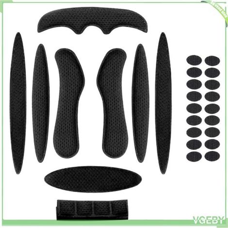 Fafeicy Doublure en éponge de casque Ensemble De Remplacement Universel Pour Coussinets En Mousse De Casque sport velo Noir (1/5)