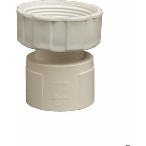 Raccord femelle à coller 40 mm finition dorée - lot de 1 pièce pour installation de plomberie et fixation murale (1/2)