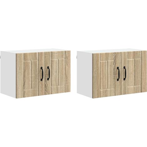 Maison Exclusive - Armadietto a muro LUCCA 2 pcs Rovere Sonoma 60 x 31 x 40 cm