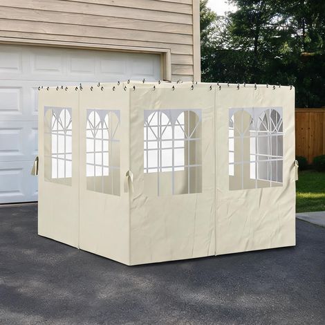Tonnelle de jardin crema en poliéster 302 x 0,1 x 205 cm (1/5)