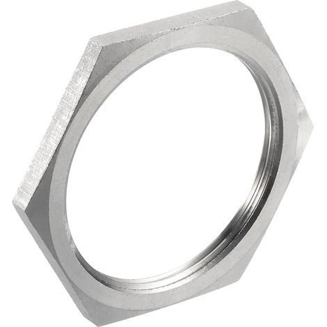 Écrou Hexagonal de Raccord de Tuyau en Fonte, Écrou Hexagonal en Acier Inoxydable 304 NPT 2" Filetage Femelle pour Plomberie Fixe, Nettoyeur de Trottoir et de Châssis (1/4)