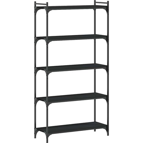 Maison Exclusive - Bibliothèque 5 niveaux noir 80x30x154 cm bois d'ingénierie