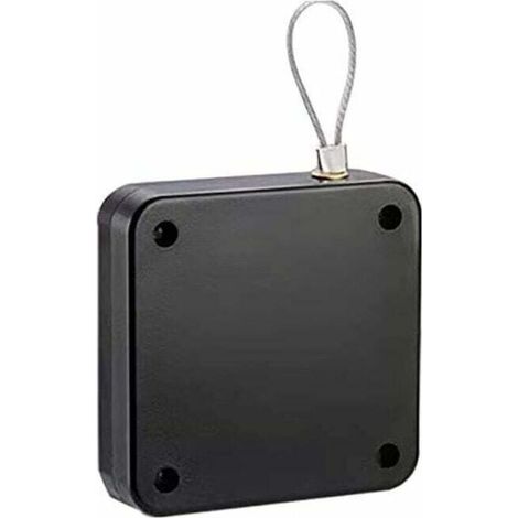 Ferme Porte Automatique,Ferme-Porte Silencieux à Cordon,Porte Coulissante Tampon MéNager Porte Coulissante,Pas De PoinçOnnage,Portant Environ 20 Kg,Ferme-Porte RéGlable,Fermeture Automatique (1/4)