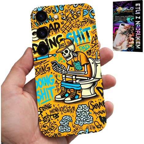 Funda para Samsung Galaxy S23 - Esqueleto defecando en el inodoro (1/5)