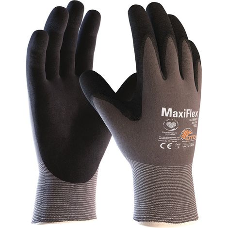 ATG 2440-10 Handschuhe MaxiFlex® Ultimate™ 34-874 Größe 10 grau/schwarz Nylon m.