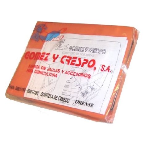 Gyc Comedero per conigli, capacità di 2,3 kg di 2,3 kg di capacità, 14,5 cm x 18,5 cm x 27,5 cm H, Rif: 1050104