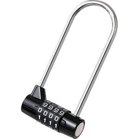 Serrures pour armoires, serrures pour réfrigérateurs, cadenas à combinaison à 4 chiffres, casiers à poutre allongée, serrures pour armoires et casiers de salle de sport (1/5)
