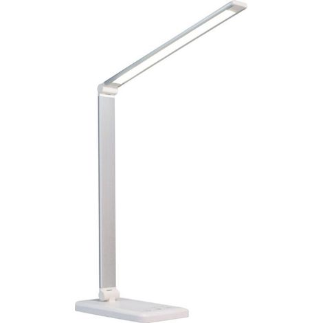 Lampe de Bureau LED, Lampes de Bureau Dimmable 5 Modes, Flexible Contrôle Tactile Protection des Yeux,Lampe de chevet Avec Port USB et Fonction Minuterie (1/5)